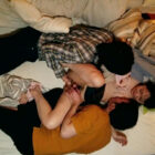 目の前寝取られ 川の字＆雑魚寝で寝てる時彼女が友達の男とSEXしてた！！臆病な僕は寝たふりしてたが初めて知る彼女の感じっぷりに僕は不覚にもフル勃起してた…。 【画像＋動画】